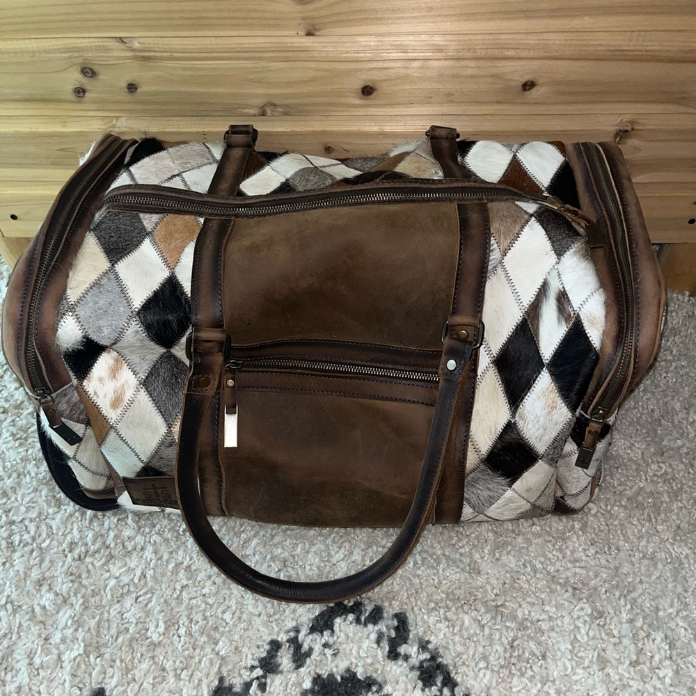 STS Ranchwear Cowhide Duffle Bag